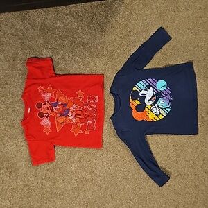 Two toddler Mickey Mouse shirts
